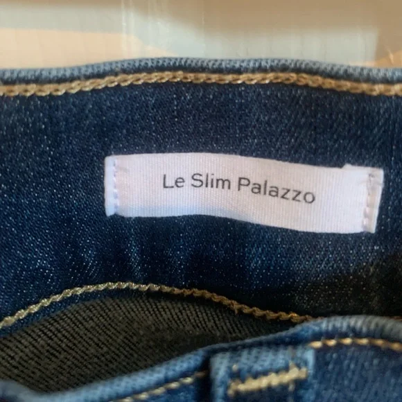 Frame Le Slim Palazzo denim. EUC. Dark wash. Plus size Stretchy! - Picture 7 of 8